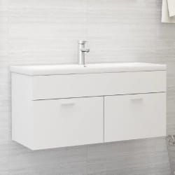 vidaXL Armoire évier intégré Blanc