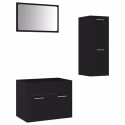 VidaXL 3071019, Noir, Bois, 900 mm, 385 mm, 460 mm, 90 cm