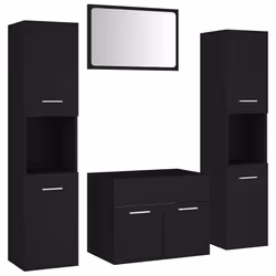 VidaXL 3071064, Noir, Bois, 900 mm, 385 mm, 460 mm, 90 cm