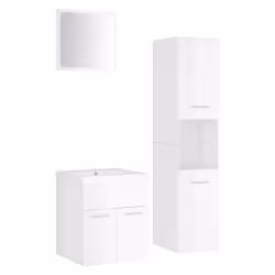 VidaXL 3071141, Blanc, Bois, 600 mm, 385 mm, 460 mm, 60 cm