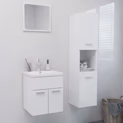 VidaXL 3071402, Blanc, 410 mm, 385 mm, 460 mm, 40 cm, 1,5 cm