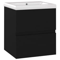 VidaXL 3071532 miroir de salle de bain et armoire de rangement pour évier