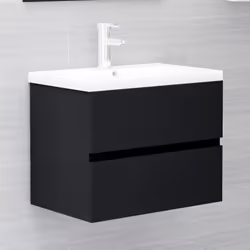 VidaXL 3071541 miroir de salle de bain et armoire de rangement pour évier