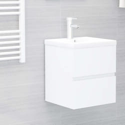 VidaXL 3071558 miroir de salle de bain et armoire de rangement pour évier