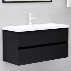 VidaXL 3071559 miroir de salle de bain et armoire de rangement pour évier - Vue supplémentaire 2