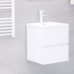VidaXL 3071567 miroir de salle de bain et armoire de rangement pour évier