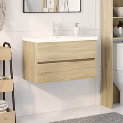 VidaXL 3071570 miroir de salle de bain et armoire de rangement pour évier