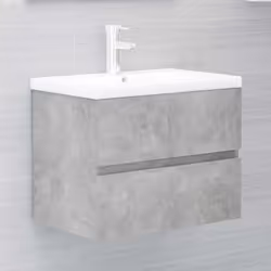 VidaXL 3071634 miroir de salle de bain et armoire de rangement pour évier