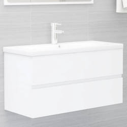 VidaXL 3071648 miroir de salle de bain et armoire de rangement pour évier