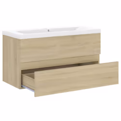 VidaXL 3071651 miroir de salle de bain et armoire de rangement pour évier