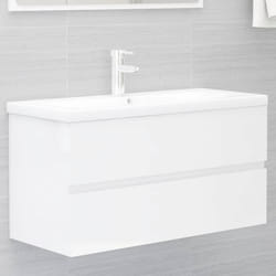 VidaXL 3071654 miroir de salle de bain et armoire de rangement pour évier