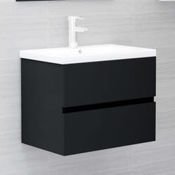 VidaXL 3071658 miroir de salle de bain et armoire de rangement pour évier