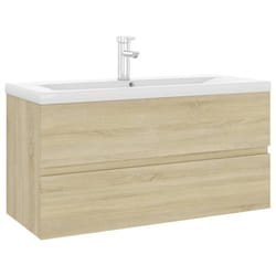 VidaXL 3071660 miroir de salle de bain et armoire de rangement pour évier