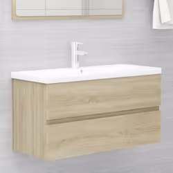 VidaXL 3071660 miroir de salle de bain et armoire de rangement pour évier