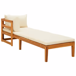 VidaXL 316313, Bois d'acacia, Tissu, Polyester, Adultes et enfants, 2020 mm, 660 mm, 600 mm