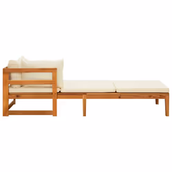 VidaXL 316313 banc de jardin Bois d'acacia, Tissu, Polyester