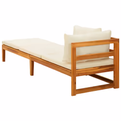 VidaXL 316313 banc de jardin Bois d'acacia, Tissu, Polyester
