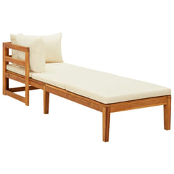 VidaXL 316314 banc de jardin Bois d'acacia, Tissu, Polyester