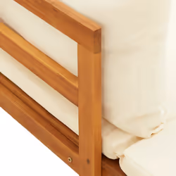 VidaXL 316314 banc de jardin Bois d'acacia, Tissu, Polyester - Vue supplémentaire 6