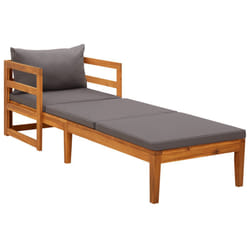 VidaXL 316317 banc de jardin Bois d'acacia, Tissu, Polyester