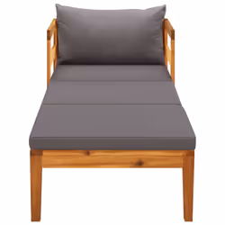 VidaXL 316317 banc de jardin Bois d'acacia, Tissu, Polyester