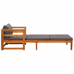 VidaXL 316317 banc de jardin Bois d'acacia, Tissu, Polyester