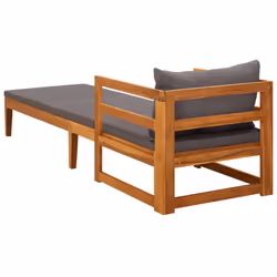 VidaXL 316317 banc de jardin Bois d'acacia, Tissu, Polyester - Vue supplémentaire 4