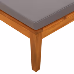 VidaXL 316317 banc de jardin Bois d'acacia, Tissu, Polyester - Vue supplémentaire 7