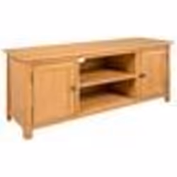 vidaXL Meuble TV 110x35x44 cm Bois de chêne massif - TU