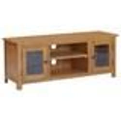 vidaXL Meuble TV 110x35x44 cm Bois de chêne massif - TU