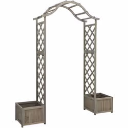 Cette pergola en bois polyvalente avec portail est destinée à être un supplément décoratif à votre jardin ou à tout autre esp ...