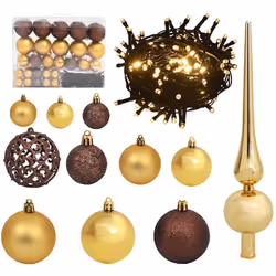 Entrez dans le monde merveilleux de Noël avec cet ensemble de boules. Il décorera magnifiquement votre arbre, maison et burea ...