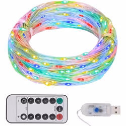 Cette guirlande lumineuse à LED est parfaite pour une utilisation comme un complément d’éclairage à tout projet décoratif. El ...