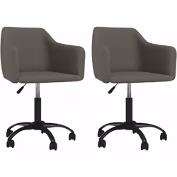 Dotées d'un design élégant et contemporain, ces chaises de salle à manger pivotantes sont conçues pour être un supplément pra ...