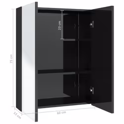 VidaXL 331524 miroir de salle de bain et armoire de rangement pour évier - Vue supplémentaire 6