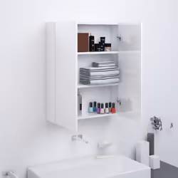 VidaXL 331525 miroir de salle de bain et armoire de rangement pour évier