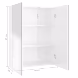 VidaXL 331525 miroir de salle de bain et armoire de rangement pour évier - Vue supplémentaire 8