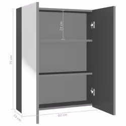 VidaXL 331529 miroir de salle de bain et armoire de rangement pour évier - Vue supplémentaire 6