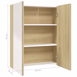 VidaXL 331530 miroir de salle de bain et armoire de rangement pour évier - Vue supplémentaire 8