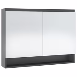 VidaXL 331534 miroir de salle de bain et armoire de rangement pour évier - Vue supplémentaire 4