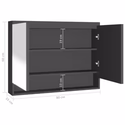 VidaXL 331536 miroir de salle de bain et armoire de rangement pour évier - Vue supplémentaire 7