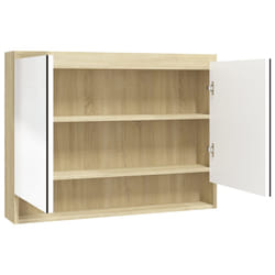 VidaXL 331537 miroir de salle de bain et armoire de rangement pour évier