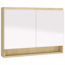 VidaXL 331537 miroir de salle de bain et armoire de rangement pour évier - Vue supplémentaire 4