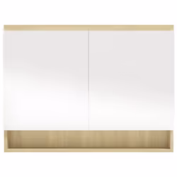VidaXL 331537 miroir de salle de bain et armoire de rangement pour évier - Vue supplémentaire 5
