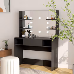 VidaXL 331540, Noir, Panneaux MDF, 1 pièce(s)