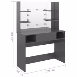VidaXL 331543 coiffeuse et ensemble de coiffeuses pour chambre à coucher - Vue supplémentaire 6
