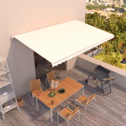 Créez un endroit agréable et frais dans vos espaces extérieurs avec cet auvent rétractable ! Construit avec un cadre en alumi ...