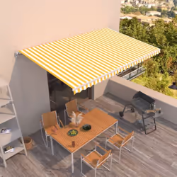 Créez un endroit agréable et frais dans vos espaces extérieurs avec cet auvent rétractable ! Construit avec un cadre en alumi ...
