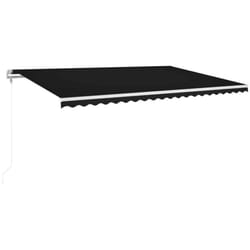 Vidaxl - Auvent automatique et capteur de vent/LED 500x300 cm Anthracite