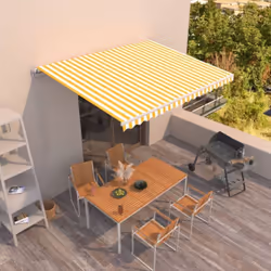 Créez un endroit agréable et frais dans vos espaces extérieurs avec cet auvent rétractable ! Construit avec un cadre en alumi ...